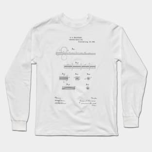 Composite Metal Bar Vintage Patent Hand Drawing Long Sleeve T-Shirt